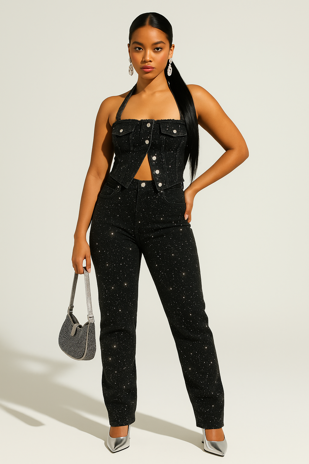 Arja Rhinestone Jean